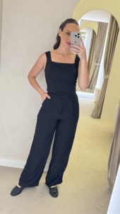 CALÇA WIDE LEG ALFAIATARIA