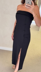 VESTIDO TQC DET BOTÕES FENDA LATERAL - Imagem 4