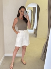 SHORTS BASIC LINEN CHIC