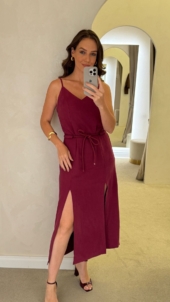 VESTIDO DE ALFAIATARIA COM CORDÃO