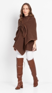 PONCHO MOUSSE COURO - Imagem 2