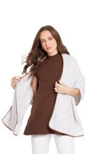 PONCHO MOUSSE COURO - Imagem 3