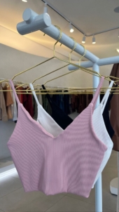 TOP CANELADO DECOTE V - Imagem 4