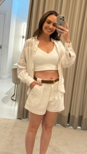 SHORTS ALFAIATARIA EM LINHO - Imagem 2